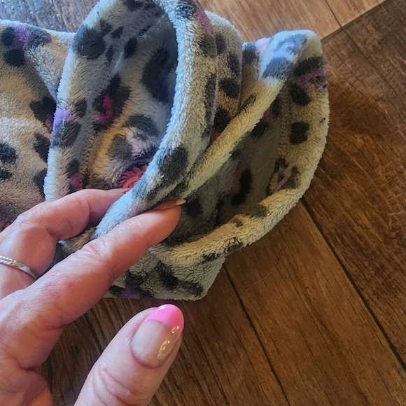 SUPER PLUSH PINK CHEETAH COZY BATH ROBE MEDIUM c - Picture 8 of 10